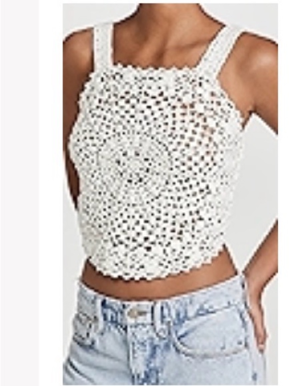 Rebecca Taylor 🤍 crochet doily top